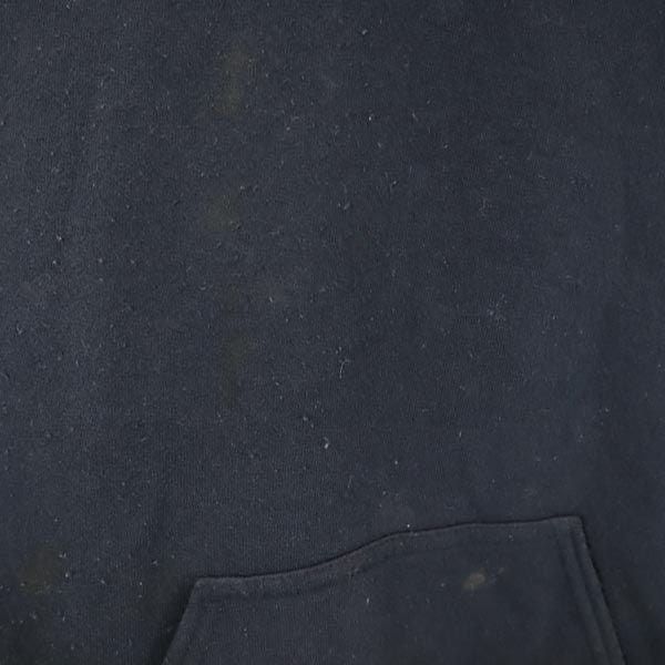 RRL ダブルアールエル バックプリント 長袖 スウェットパーカー S 黒 裏起毛 TBPR メンズ