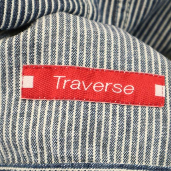 TRAVERSE トラバース 日本製 ヒッコリー ジャケット 3 ネイビー系 ジップ メンズ