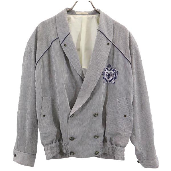 RRL ダブルアールエル 日本製 ストライプ ジャケット L ネイビー ブルゾン メンズ