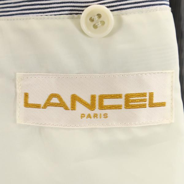 ランセル 日本製 ストライプ ジャケット L ネイビー LANCEL ブルゾン メンズ