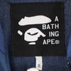 アベイシングエイプ 日本製 ジャージ トラックジャケット S ネイビー A BATHING APE メンズ