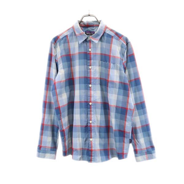 patagonia パタゴニア チェック 長袖 シャツ ブルー系 メンズ