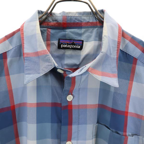 patagonia パタゴニア チェック 長袖 シャツ ブルー系 メンズ