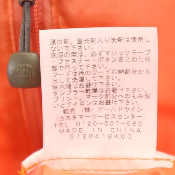 THE NORTH FACE ノースフェイス NPW11500 プリント ストライク ジャケット S オレンジ系 アウトドア ロゴ レディース