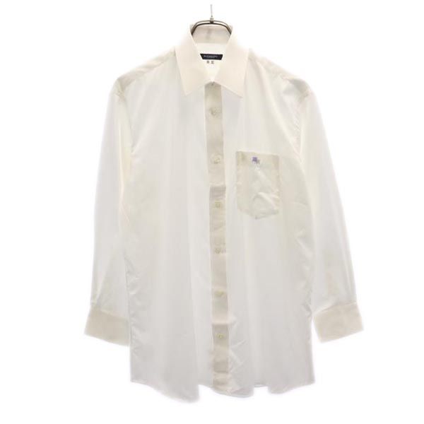 BURBERRY バーバリー 日本製 長袖 シャツ ホワイト メンズ