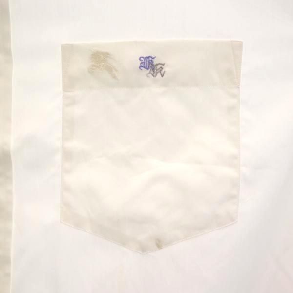 BURBERRY バーバリー 日本製 長袖 シャツ ホワイト メンズ