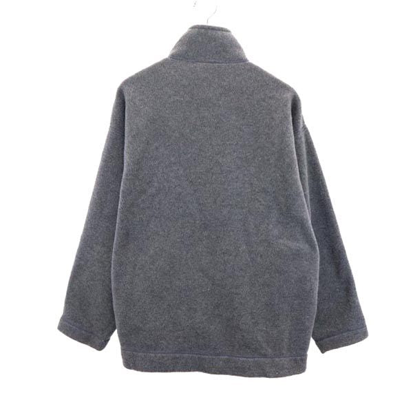 COMPOSIION USA製 ハーフジップ フリースジャケット L グレー プルオーバー メンズ