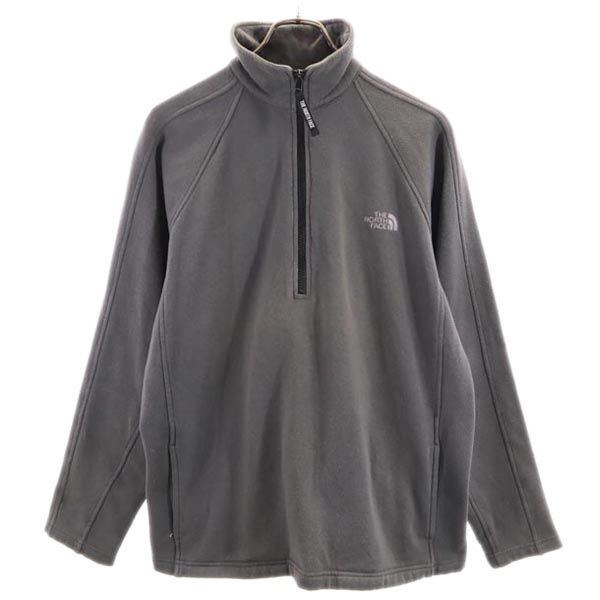 THE NORTH FACE ノースフェイス NT35203 長袖 ハーフジップ スウェット トレーナー L グレー アウトドア メンズ