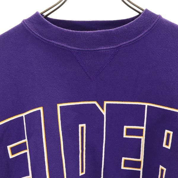 タイムアウト 90s オールド USA製 エルダーパンサーズ 長袖 スウェット L パープル TIME OUT ELDER PANTHERS ヘビーウェイト裏起毛 メンズ