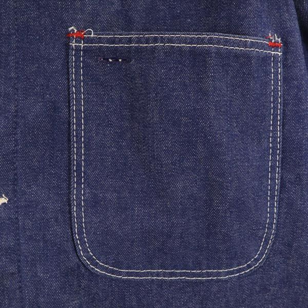 ブルーベル カバーオール デニムジャケット 38 インディゴ BLUE BELL 裏ブランケット メンズ