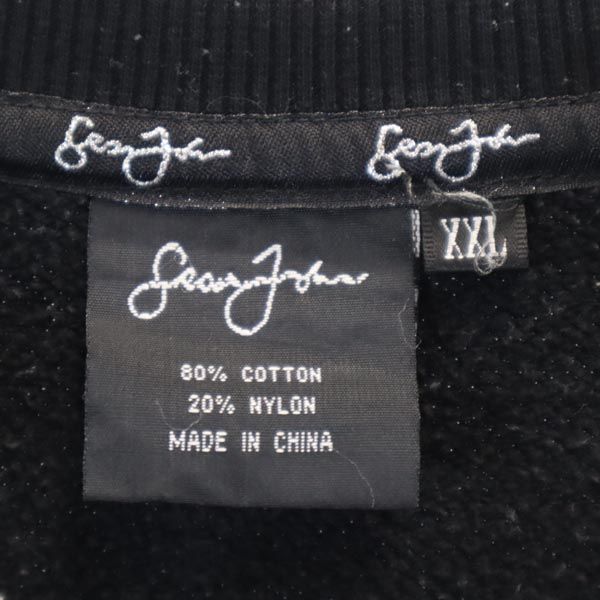 Sean John ショーンジョン 鯉刺繍 長袖 スウェット トレーナー XXL ブラック 和柄 ビッグサイズ メンズ