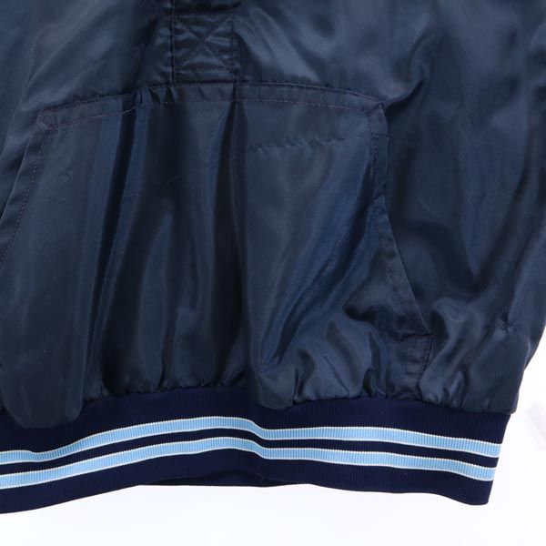 DEER FOOT 80s 90s オールド USA製 アノラックプルオーバー ジャケット XL ネイビー ベースボール メンズ