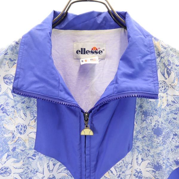 ellesse エレッセ オールド 切替 ブルゾン 42 パープル ジャケット レディース