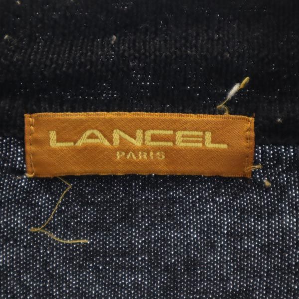 ランセル 日本製 ウール 長袖 ニット M ブラック LANCEL セーター メンズ