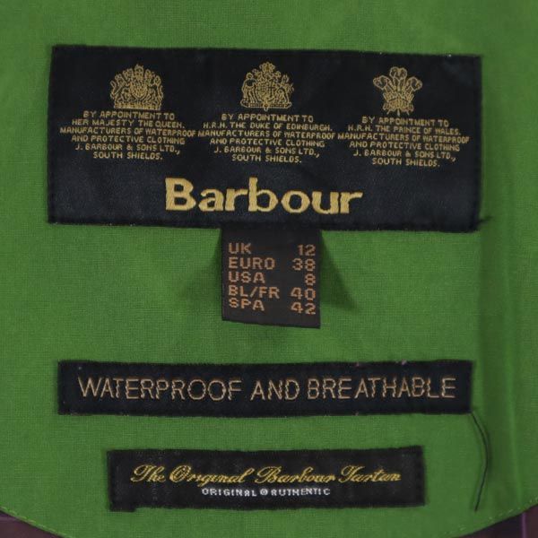 Barbour バブアー ジャケット 38 グリーン系 コート レディース