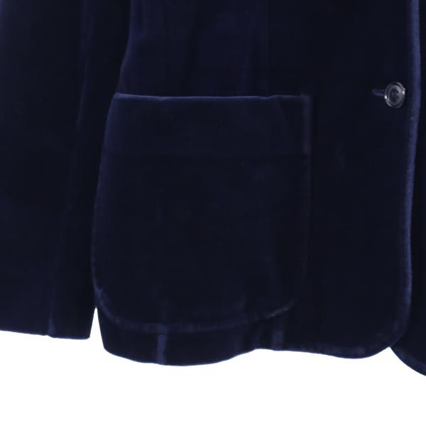 ACT3 アクトスリー ベロア ベロア テーラードジャケット 8 ネイビー レディース