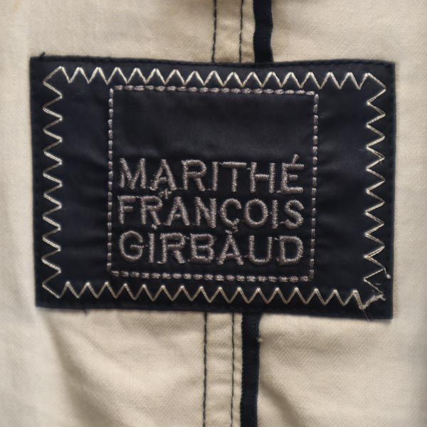 MARITHE + FRANCOIS GIRBAUD マリテフランソワジルボー 総柄 ウールジャケット M ネイビー メンズ