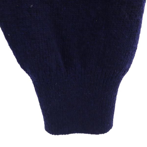 BUCKINGHAM バッキンガム 英国製 ウール 長袖 ニット 42 ネイビー系 セーター メンズ