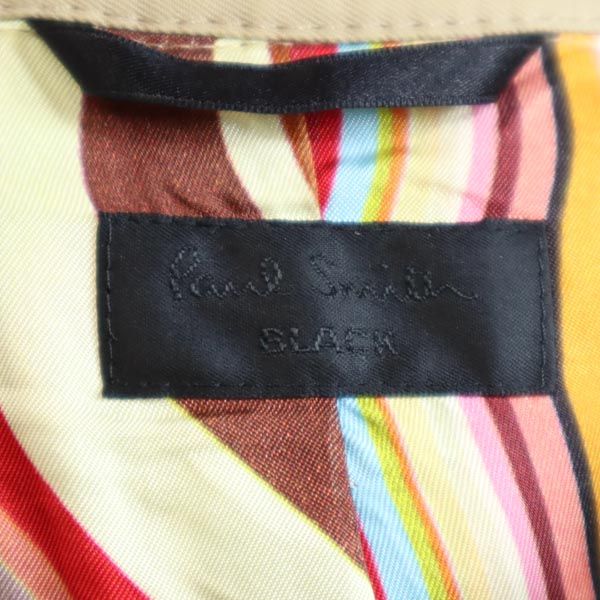 Paul Smith BLACK ポールスミス ブラック ショート丈 トレンチコート 40 ベージュ ウエストベルト レディース
