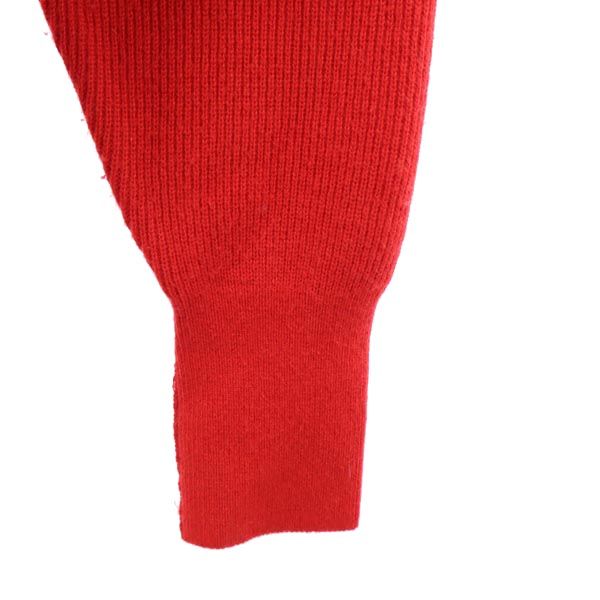 Christian Dior クリスチャンディオール ウール 長袖 ニット M レッド系 セーター メンズ