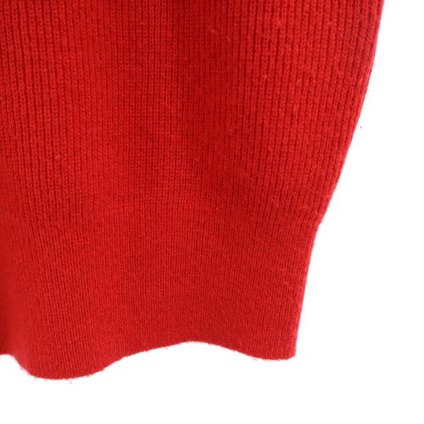 Christian Dior クリスチャンディオール ウール 長袖 ニット M レッド系 セーター メンズ