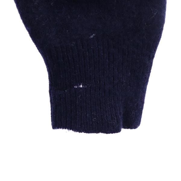 RALPH LAUREN ラルフローレン ウール 長袖 Vネック ニット L ネイビー系 セーター レディース