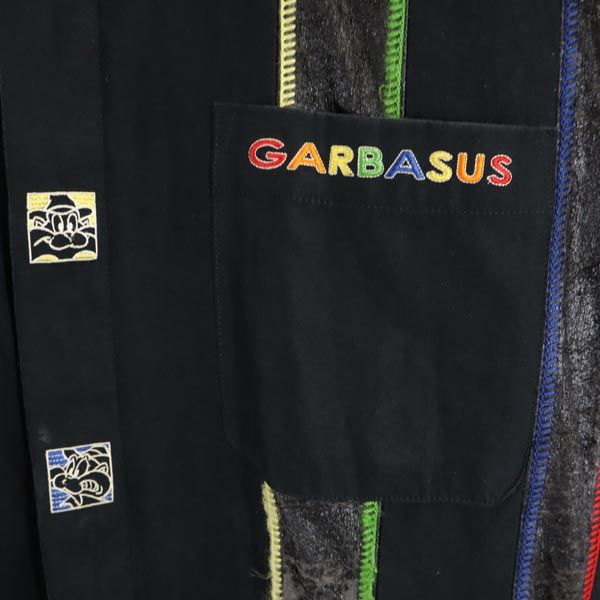 アンジェロガルバス 日本製 長袖 ボタンダウンシャツ ブラック ANGELO GARBASUS メンズ