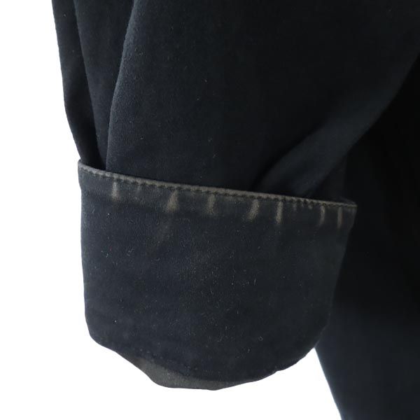 アンジェロガルバス 日本製 長袖 ボタンダウンシャツ ブラック ANGELO GARBASUS メンズ