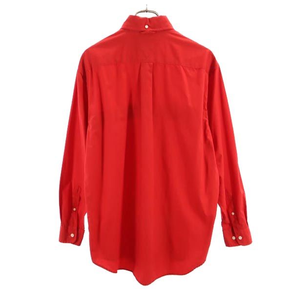 トミーヒルフィガー 長袖 ボタンダウンシャツ S レッド系 TOMMY HILFIGER メンズ