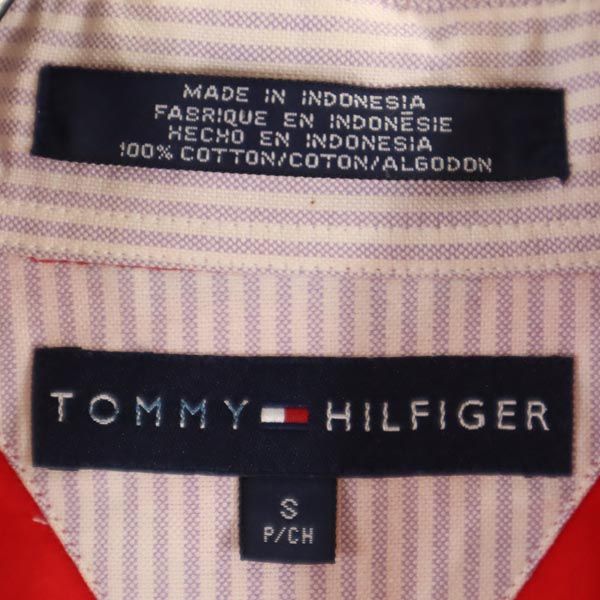 トミーヒルフィガー 長袖 ボタンダウンシャツ S レッド系 TOMMY HILFIGER メンズ