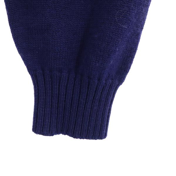 CHAPS チャップス オールド 長袖 ニット L ネイビー×グリーン セーター メンズ