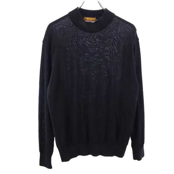 LANCEL ランセル 長袖 ニット M ブラック セーター メンズ
