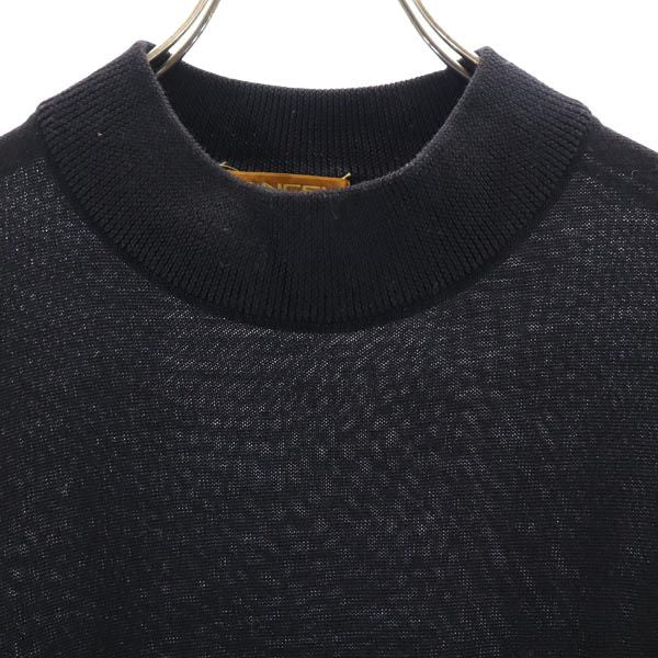 LANCEL ランセル 長袖 ニット M ブラック セーター メンズ