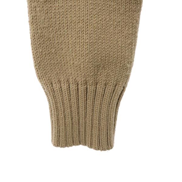 DOLCE&GABBANA ドルチェアンドガッバーナ イタリア製 ウールブレンド 長袖 Vネック ニット 44 ベージュ系 レディース