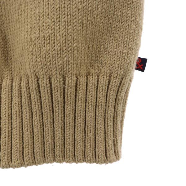 DOLCE&GABBANA ドルチェアンドガッバーナ イタリア製 ウールブレンド 長袖 Vネック ニット 44 ベージュ系 レディース