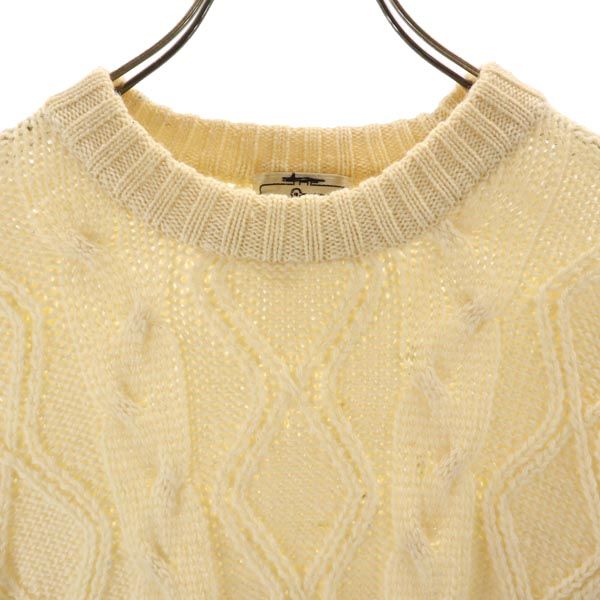WOOLRICH ウールリッチ 70s 白タグ ヴィンテージ 長袖 ニット 生成り セーター レディース