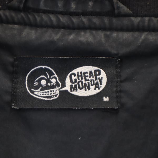 CHEAP MONDAY チープマンデイ フライト ミリタリージャケット M ブラック MA-1 メンズ