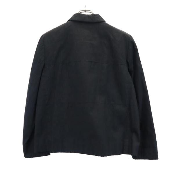 EVEX by KRIZIA エヴェックス バイ クリツィア 日本製 三陽商会 シャツ風 ジャケット 42 ブラック レディース