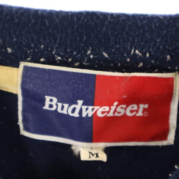 Budweiser バドワイザー 長袖 スウェット M ネイビー トレーナー メンズ