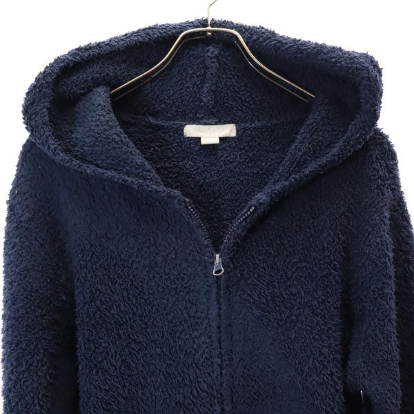 BAREFOOT DREAMS ベアフットドリームズ 長袖 ボアフリース ジップパーカー M ネイビー メンズ