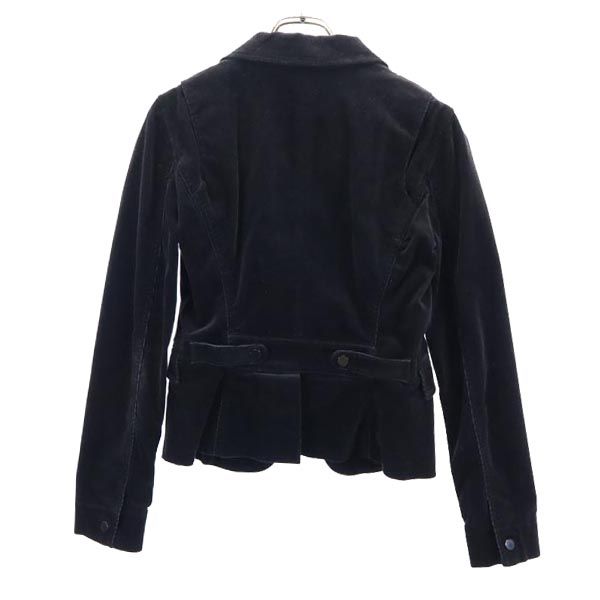 ARMANI EXCHANGE アルマーニエクスチェンジ 90s オールド コーデュロイ テーラードジャケット S 黒 レディース