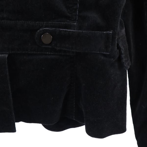 ARMANI EXCHANGE アルマーニエクスチェンジ 90s オールド コーデュロイ テーラードジャケット S 黒 レディース