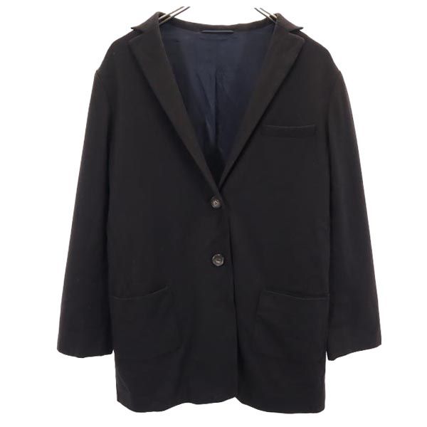 ジルサンダー ウールブレンド テーラードジャケット 36 黒 JIL SANDER レディース