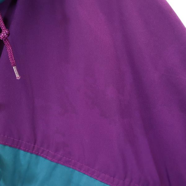 Columbia コロンビア アウトドア オールド ナイロンジャケット XL 青緑 他 レディース