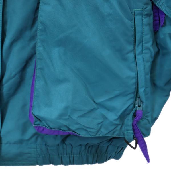 Columbia コロンビア アウトドア オールド ナイロンジャケット XL 青緑 他 レディース