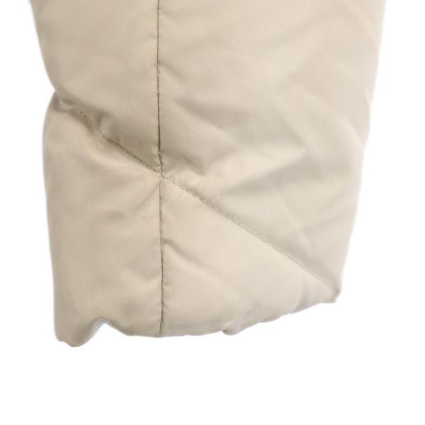 23ku 23区 長袖 ダウンジャケット 38 アイボリー 襟フォックスファー レディース