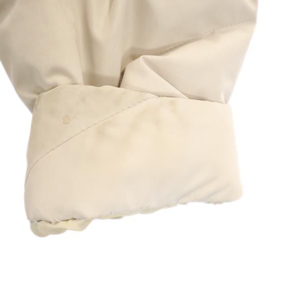 23ku 23区 長袖 ダウンジャケット 38 アイボリー 襟フォックスファー レディース