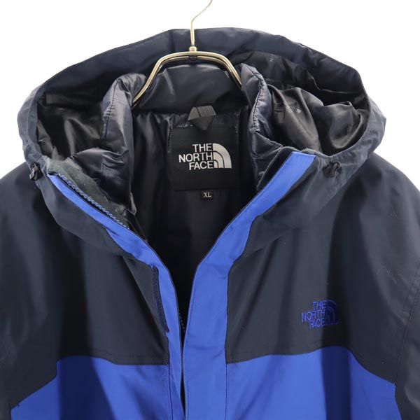 THE NORTH FACE ザノースフェイス NP61207 アウトドア 長袖 3way ナイロンジャケット XL ブルー×ネイビー 中綿ライナー メンズ