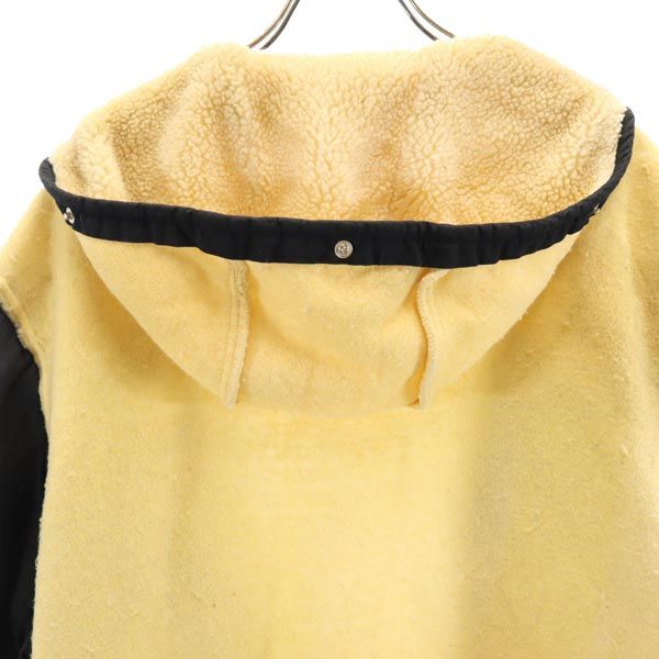 HELMUT LANG ヘルムートラング 90s イタリア製 オールド 本人期 長袖 ライナー ボアジャケット 46 ベージュ フード メンズ