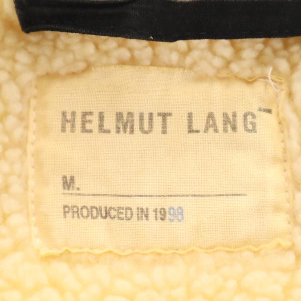 HELMUT LANG ヘルムートラング 90s イタリア製 オールド 本人期 長袖 ライナー ボアジャケット 46 ベージュ フード メンズ